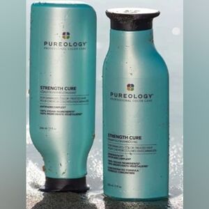 NWT FULL SET Pureology Strength Cure Hair Care Duo 100% VEGAN